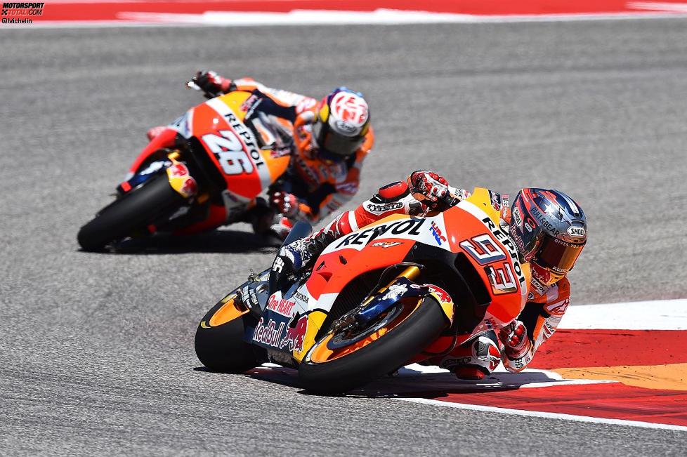 Marc Marquez vor Daniel Pedrosa 