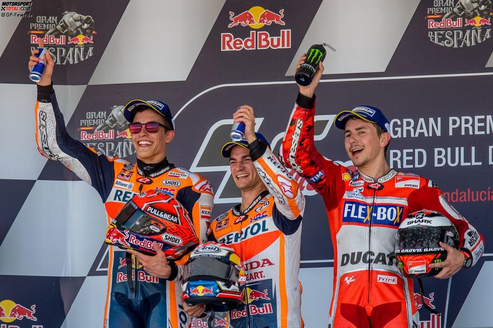 Marc Marquez, Daniel Pedrosa und Jorge Lorenzo 