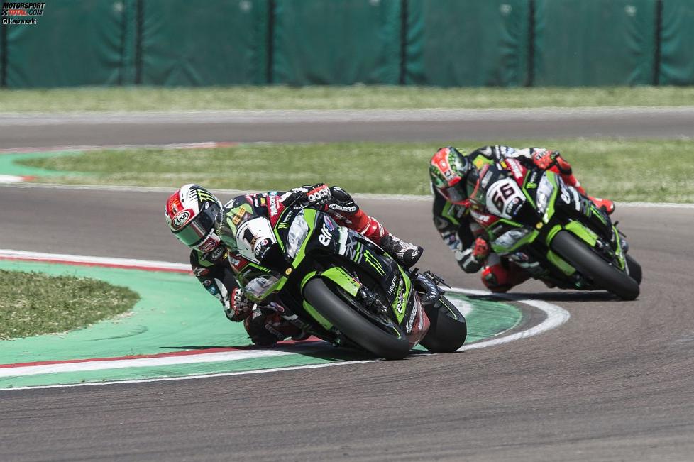 Jonathan Rea vor Tom Sykes 