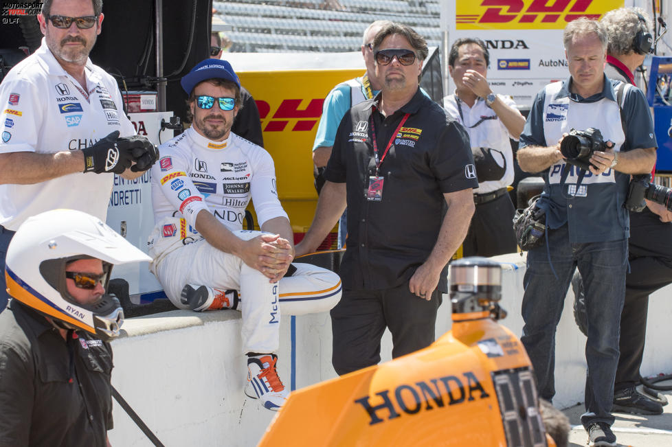 Fernando Alonso (Andretti) und Michael Andretti 