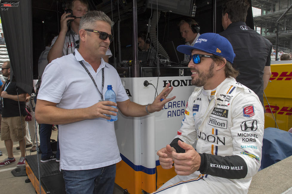 Fernando Alonso (Andretti) und Gil de Ferran 