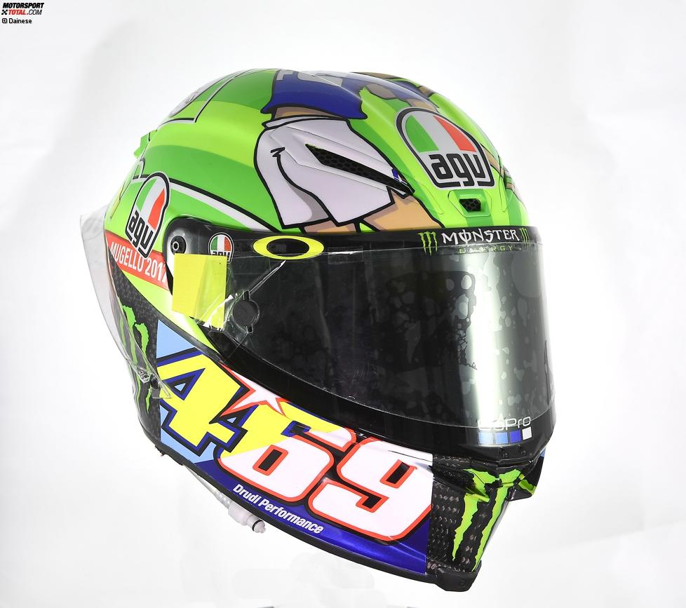 Der Mugello-Helm von Valentino Rossi 