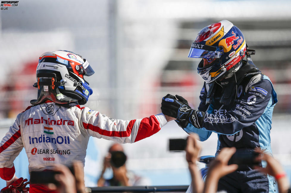 Felix Rosenqvist (Mahindra) und Sebastien Buemi (Renault e.dams) 