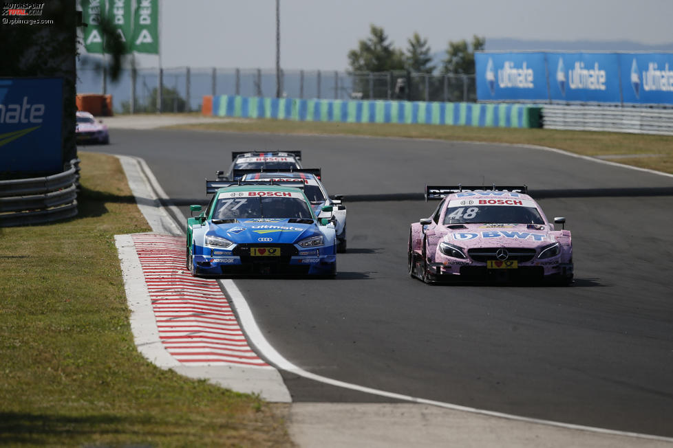 Loic Duval (Phoenix-Audi) und Edoardo Mortara (HWA-Mercedes 3) 