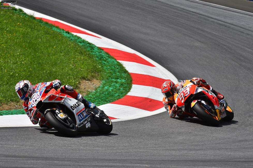 Andrea Dovizioso vor Marc Marquez 