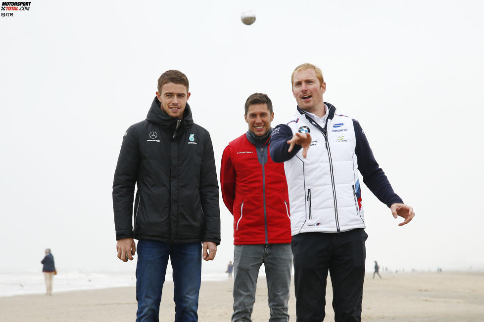 Paul di Resta (HWA-Mercedes 2), Loic Duval (Phoenix-Audi) und Maxime Martin (RBM-BMW) 