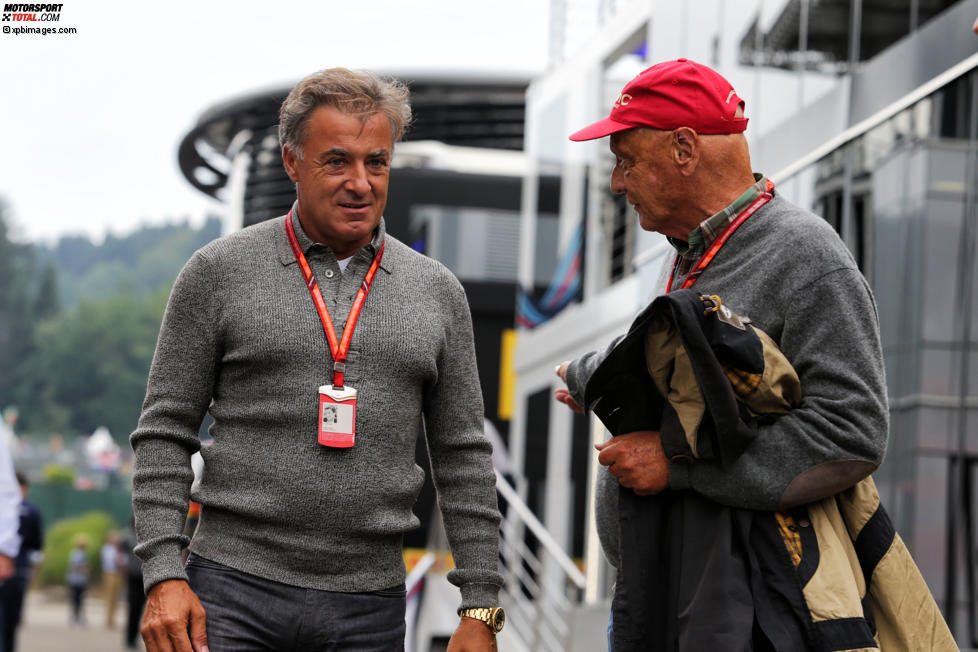 Jean Alesi und Niki Lauda 
