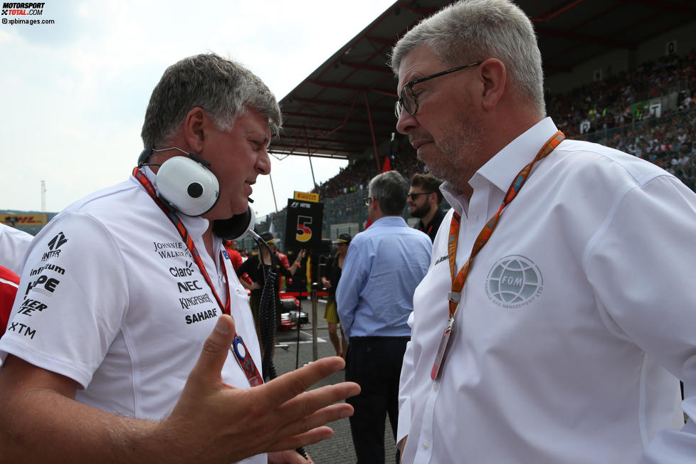 Otmar Szafnauer und Ross Brawn 