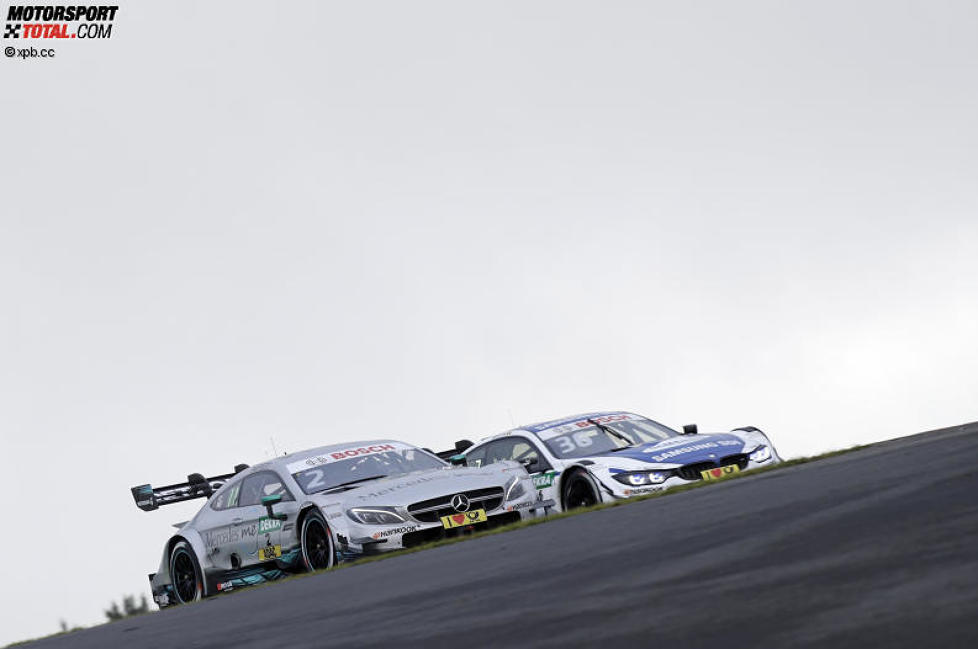 Gary Paffett (HWA-Mercedes) und Maxime Martin (RBM-BMW) 