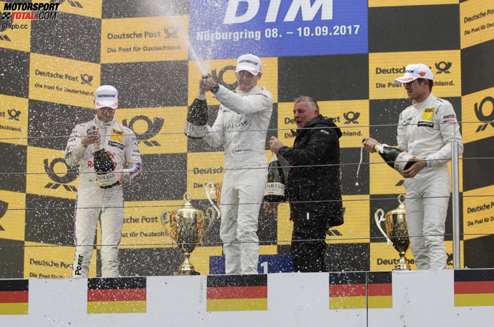 Paul di Resta (HWA-Mercedes 2), Robert Wickens (HWA-Mercedes) und Marco Wittmann (RMG-BMW) 