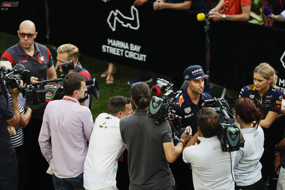 Kevin Magnussen (Haas) und Daniel Ricciardo (Red Bull) 