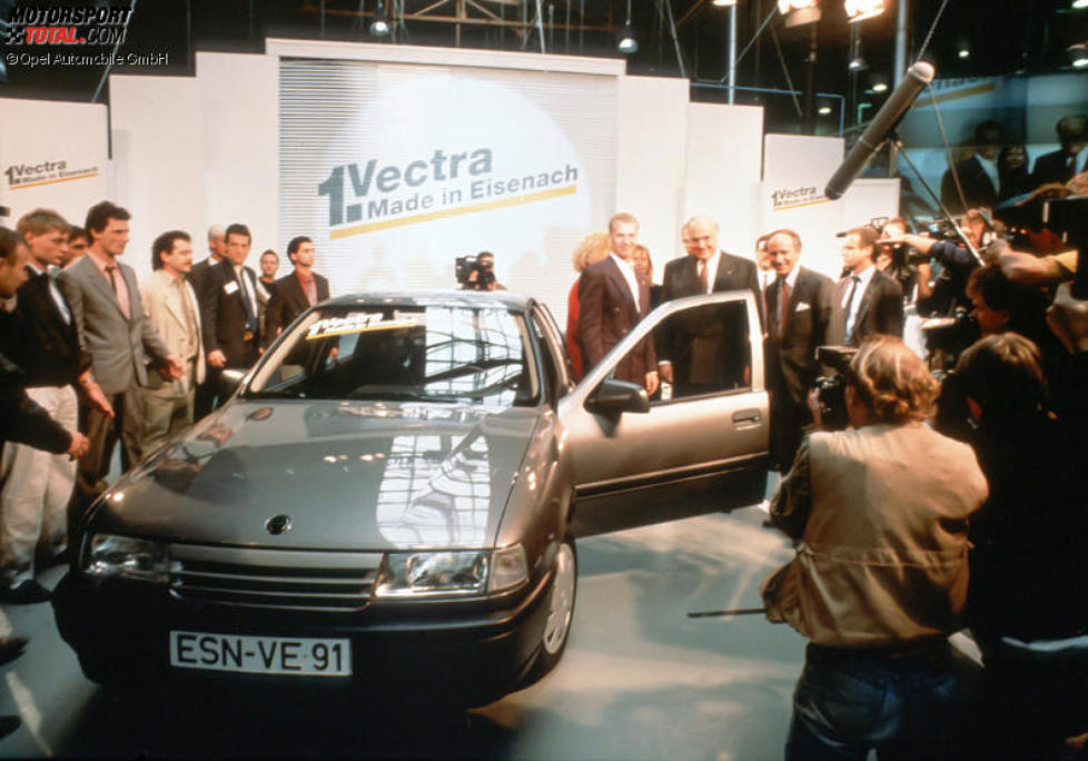 Der erste Opel Vectra rollte 1990 vom Band im Opel-Werk Eisenach