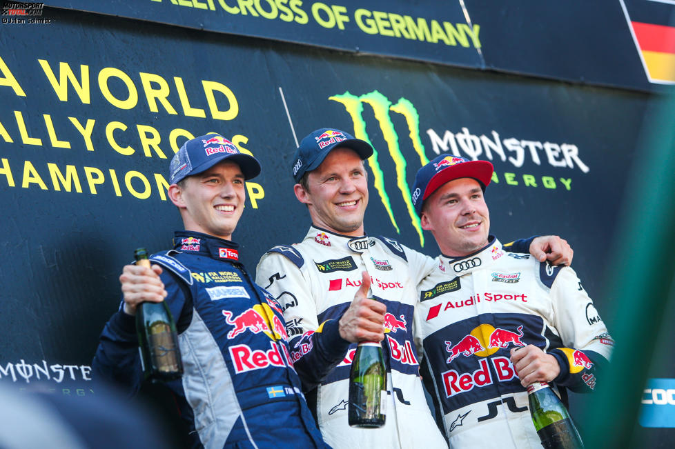 Timmy Hansen, Mattias Ekström und Toomas Heikkinen 