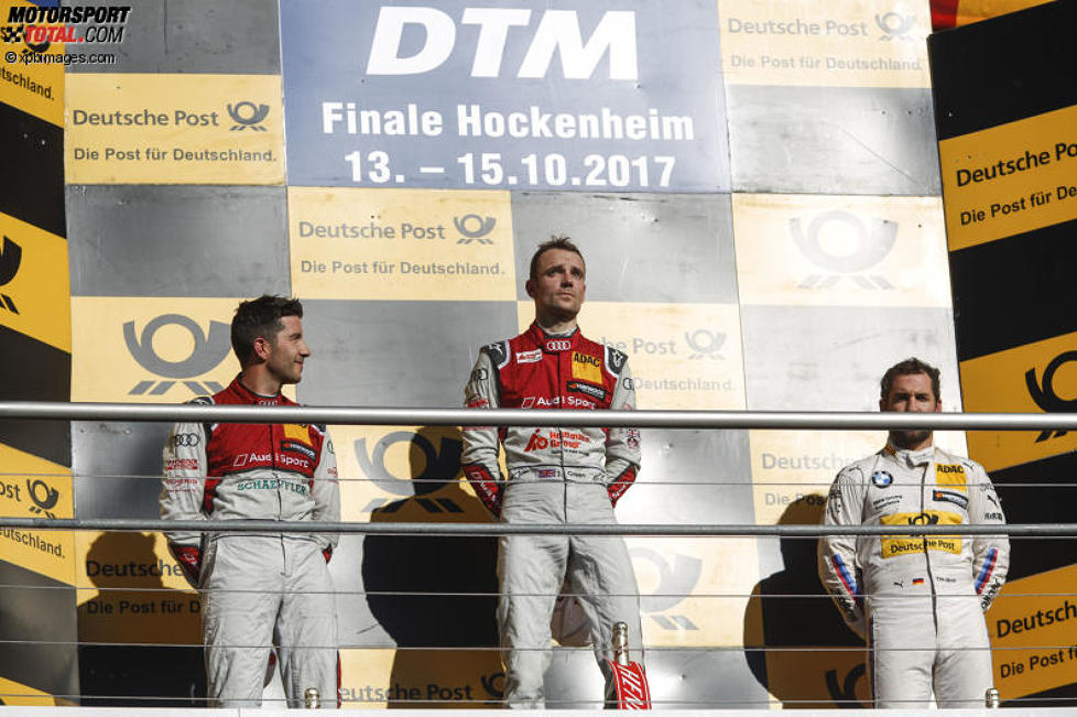Mike Rockenfeller (Phoenix-Audi), Jamie Green (Rosberg-Audi) und Timo Glock (RMG-BMW) 