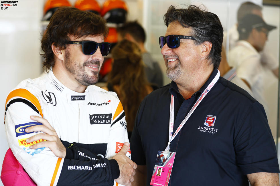 Fernando Alonso (McLaren) und Michael Andretti 