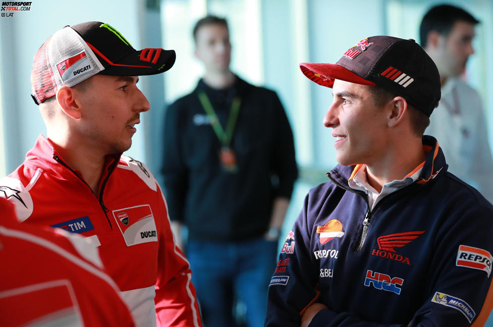 Jorge Lorenzo (Ducati) und Marc Marquez (Honda) 