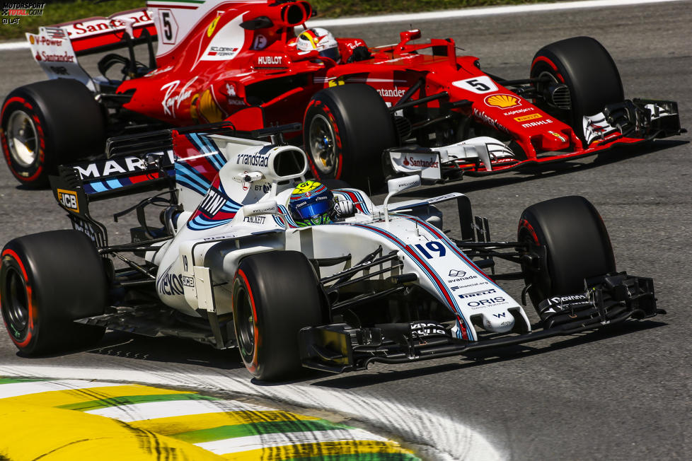 Felipe Massa (Williams) und Sebastian Vettel (Ferrari) 