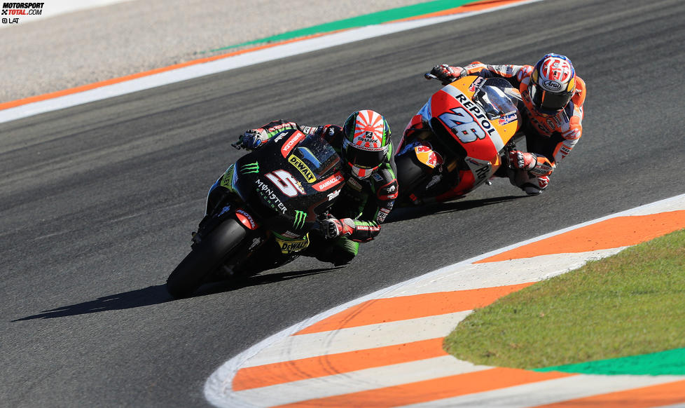 Johann Zarco (Tech 3) und Daniel Pedrosa (Honda) 