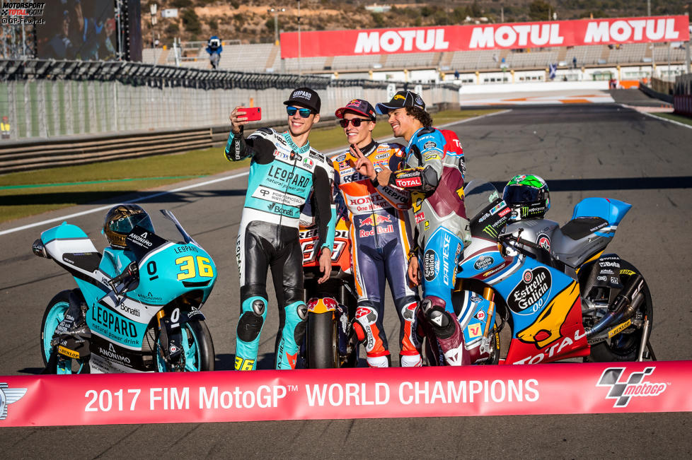 Joan Mir, Marc Marquez und Franco Morbidelli 