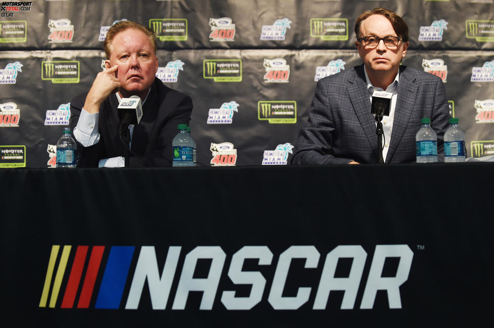 NASCAR-Chef Brian France und NASCAR-Präsident Brent Dewar