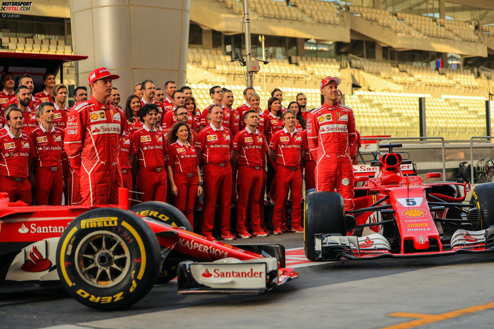 Kimi Räikkönen (Ferrari) und Sebastian Vettel (Ferrari) 