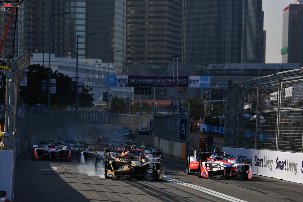 Jean-Eric Vergne (Techeetah) und Nick Heidfeld (Mahindra) 