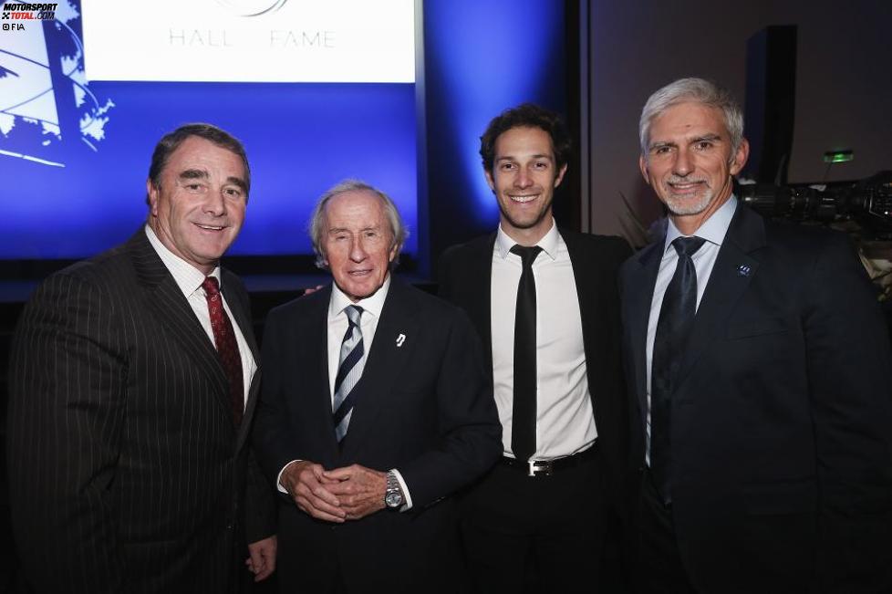 Nigel Mansell, Jackie Stewart, Bruno Senna und Damon Hill