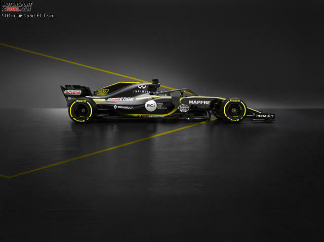 Nico Hülkenbergs neuer Renault wirkt aggressiver als 2017. Jetzt durch die Bilder des neuen R.S.18 klicken!