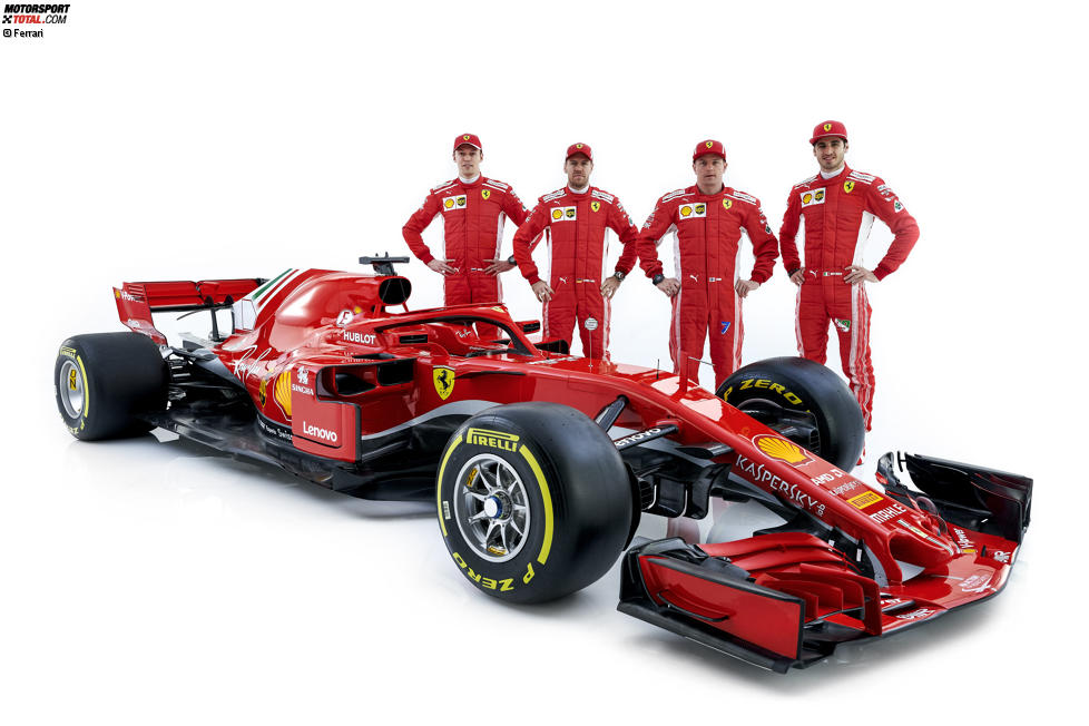 Daniil Kwjat, Sebastian Vettel, Kimi Räikkönen, Antonio Giovinazzi (Ferrari)