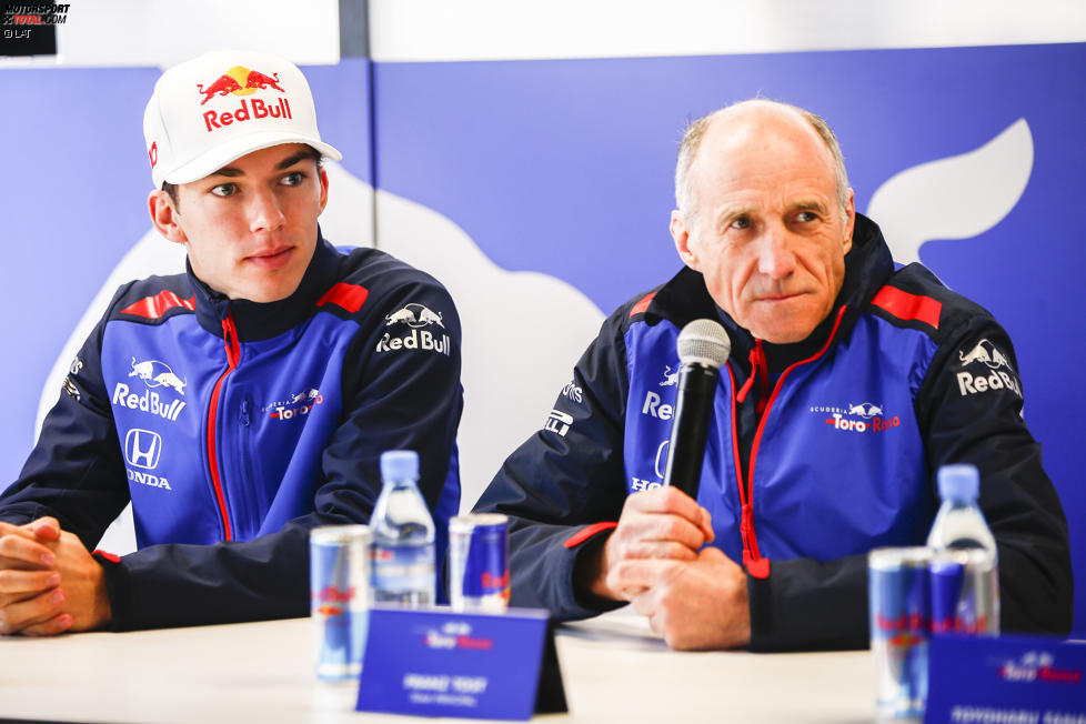 Pierre Gasly (Toro Rosso) und Franz Tost 