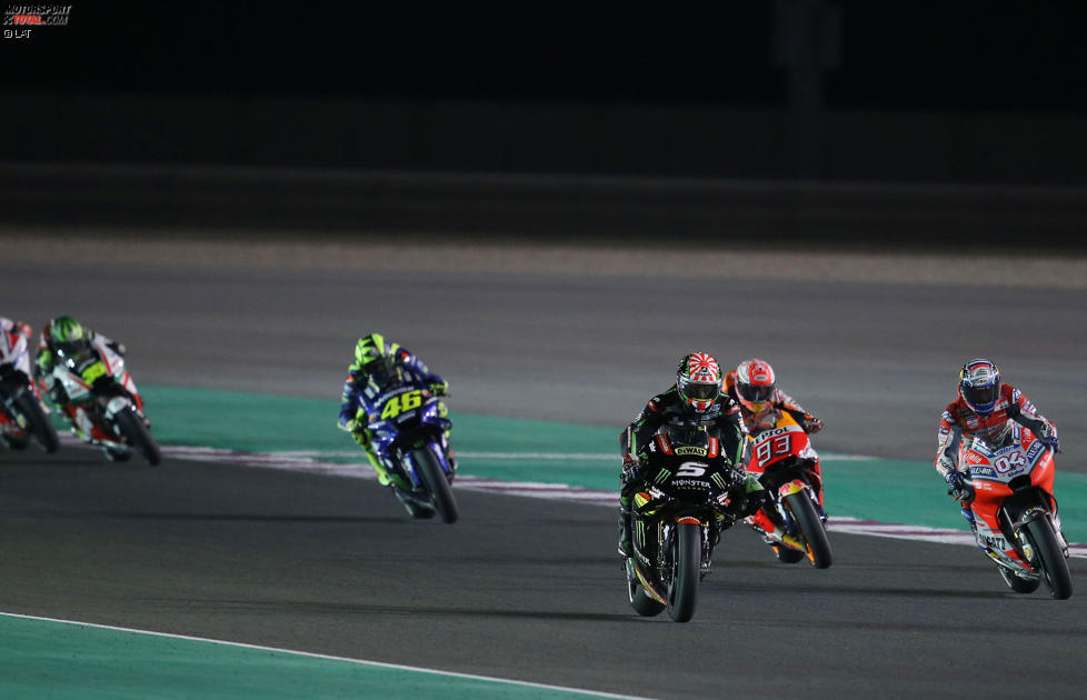 Johann Zarco (Tech 3) und Andrea Dovizioso (Ducati) 