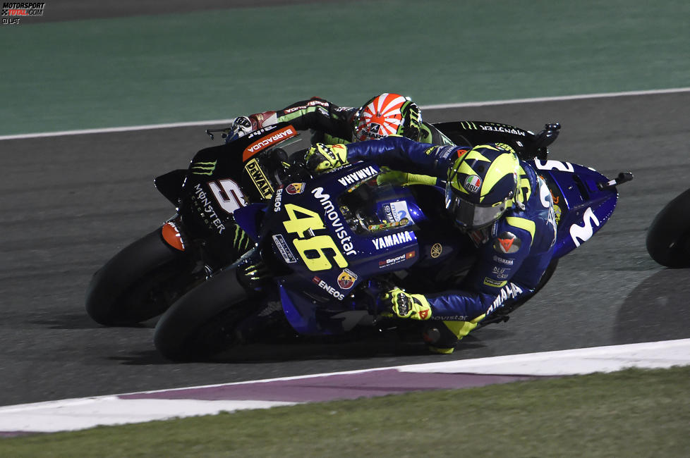 Valentino Rossi und Johann Zarco 