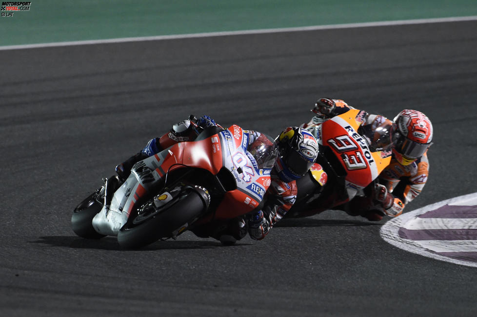 Andrea Dovizioso vor Marc Marquez 