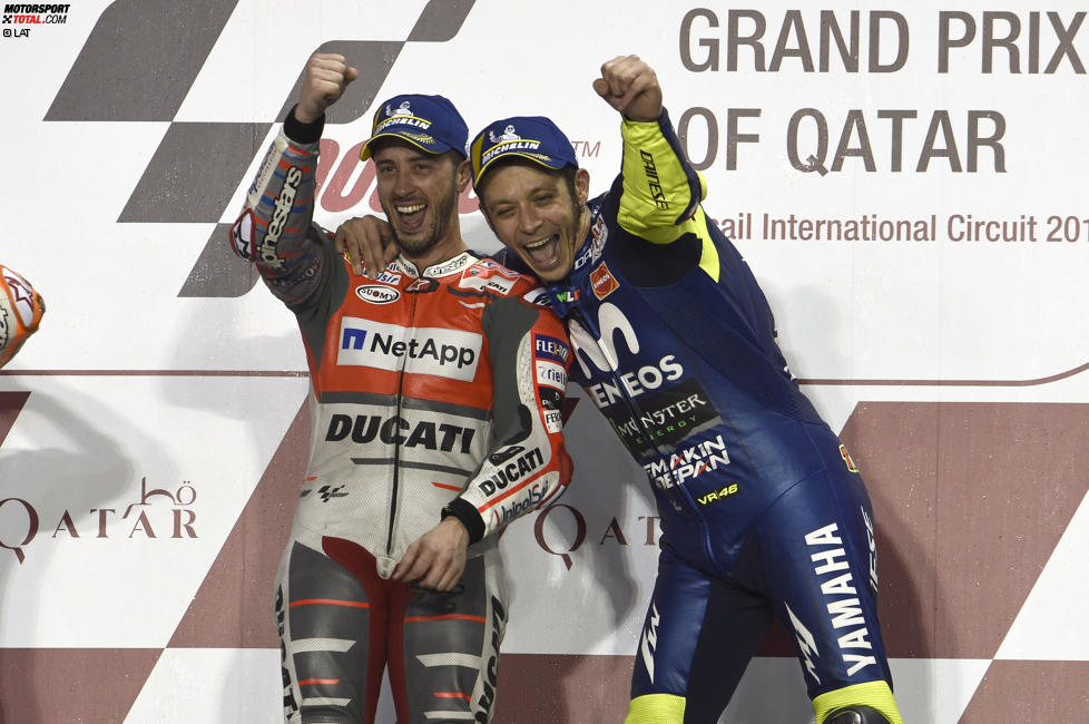 Andrea Dovizioso und  Valentino Rossi 