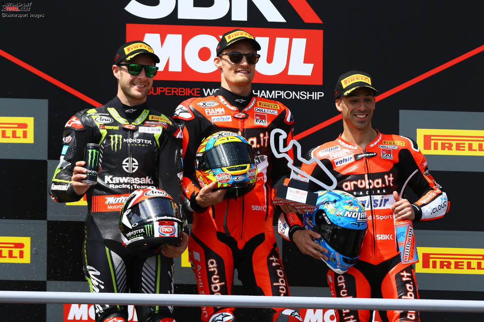 Jonathan Rea, Chaz Davies und Marco Melandri 