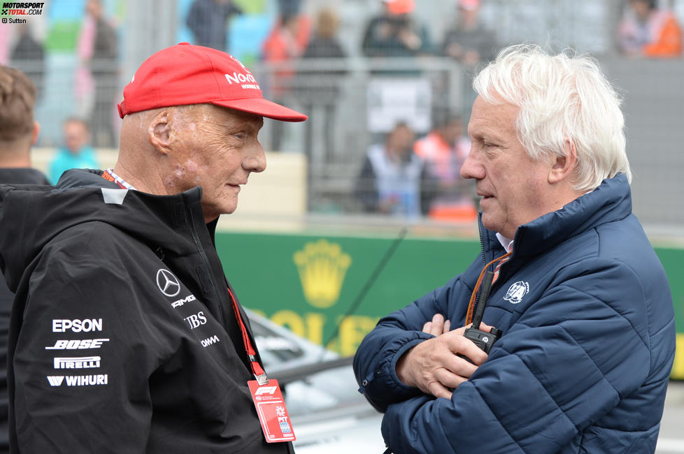 Niki Lauda und Charlie Whiting 