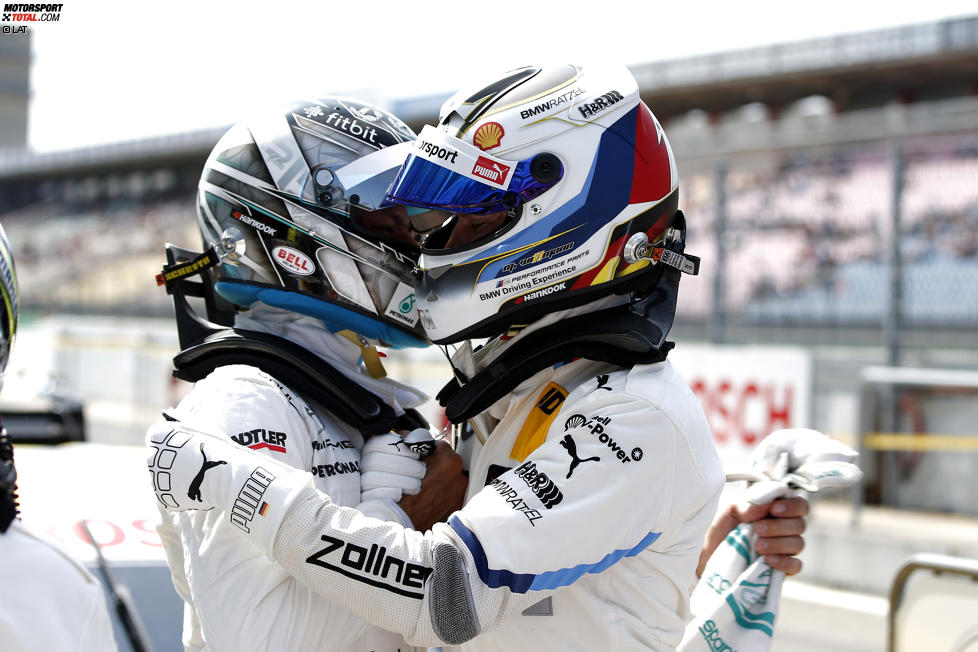 Gary Paffett (HWA-Mercedes) und Marco Wittmann (RMG-BMW) 