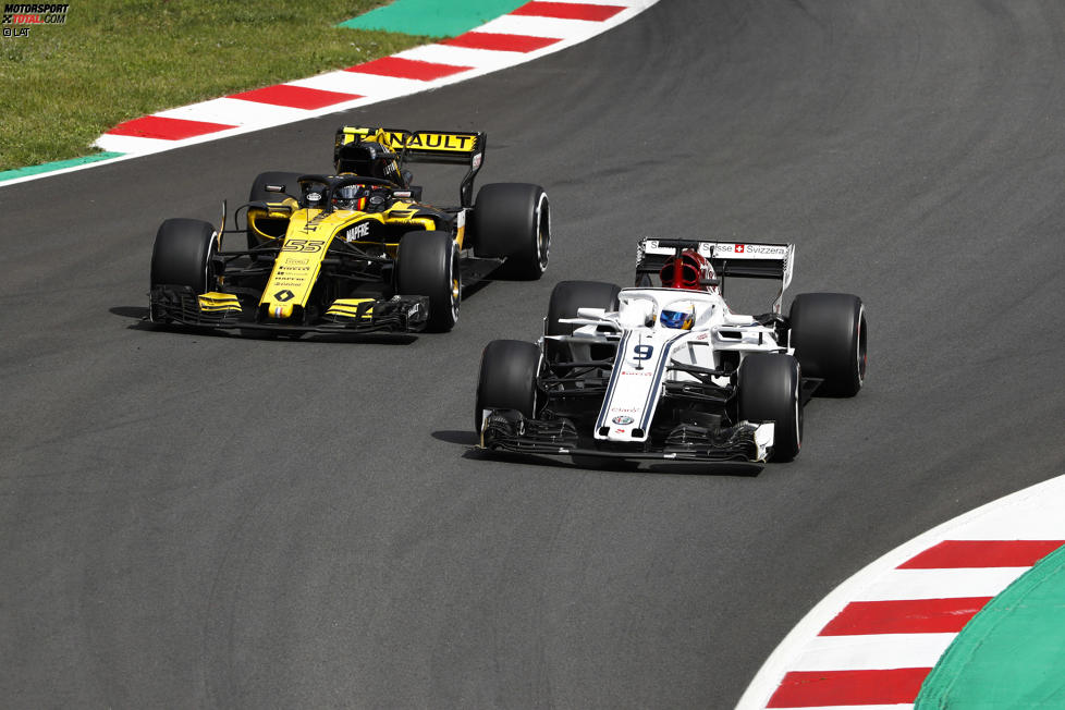 Marcus Ericsson (Sauber) und Carlos Sainz (Renault) 
