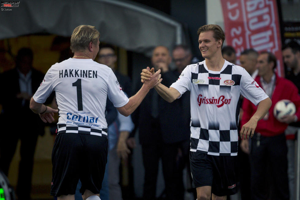 Mika Häkkinen und Mick Schumacher 