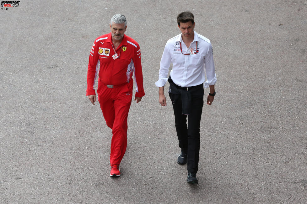 Maurizio Arrivabene und Toto Wolff 