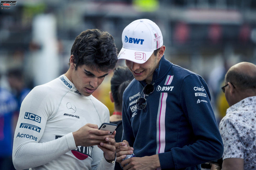 Lance Stroll (Williams) und Esteban Ocon (Force India) 