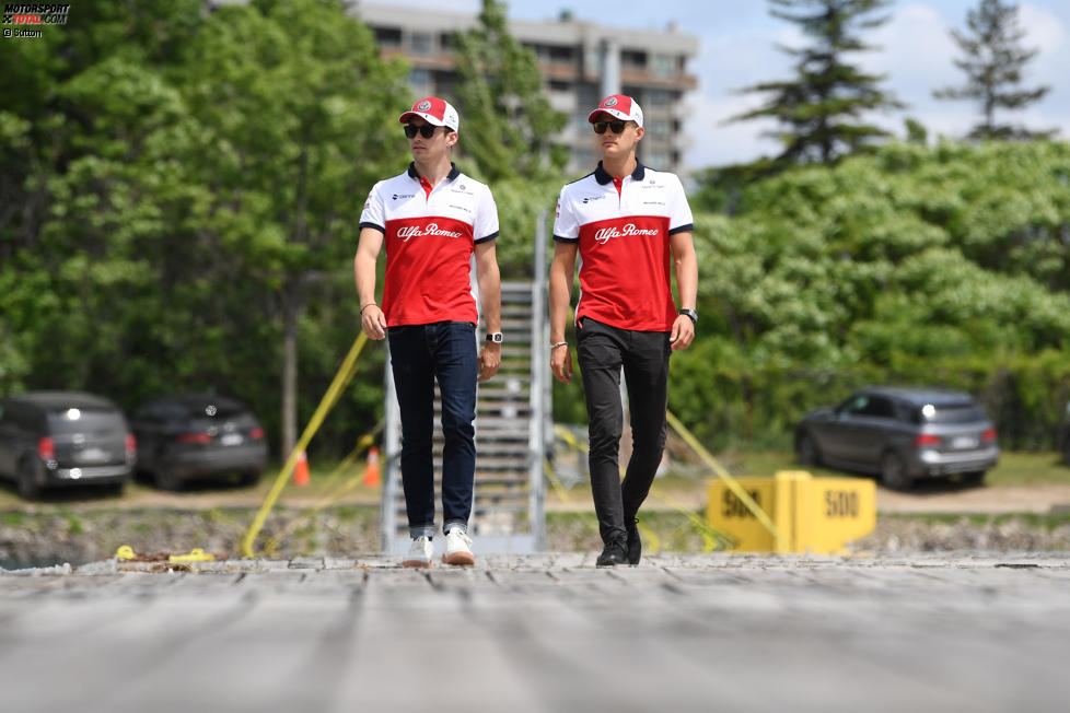 Charles Leclerc (Sauber) und Marcus Ericsson (Sauber) 