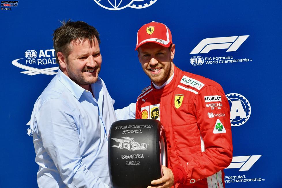 Sebastian Vettel (Ferrari) und Paul Hembery 