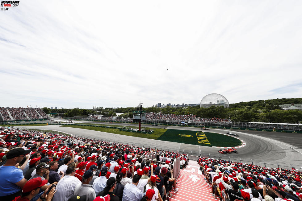 Sebastian Vettel (Ferrari), Valtteri Bottas (Mercedes), Max Verstappen (Red Bull), Lewis Hamilton (Mercedes) und Daniel Ricciardo (Red Bull) 