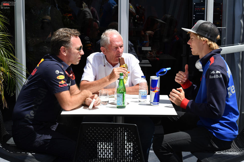 Helmut Marko und Brendon Hartley (Toro Rosso) 