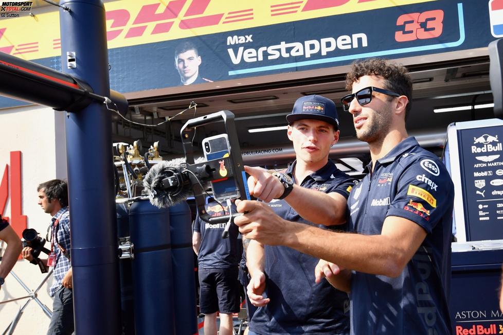 Max Verstappen (Red Bull) und Daniel Ricciardo (Red Bull) 