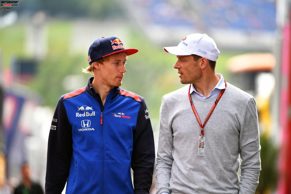 Brendon Hartley (Toro Rosso) und Alexander Wurz 