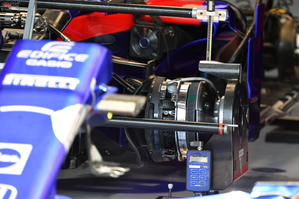 Vorderradaufhängung und Bremse des Toro Rosso