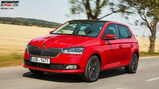 Skoda Fabia 2019 Facelift: Vorne fällt das neue LED-Tagfahrlicht auf, optional gibt es LED-Scheinwerfer