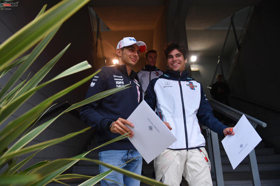 Esteban Ocon (Racing Point) und Lance Stroll (Williams) 
